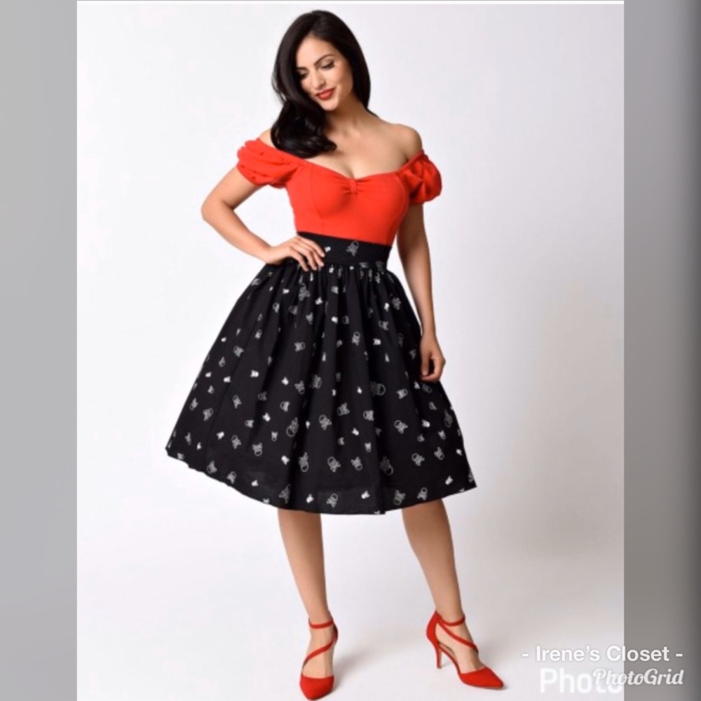Unique Vintage Skull Skirt